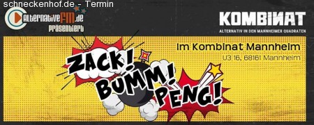 Zack! Bumm! Peng! - Alternative-Rock & ä Werbeplakat