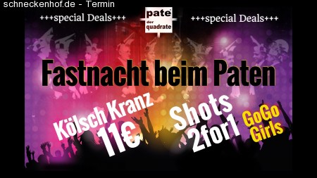 Fastnacht beim Paten Werbeplakat