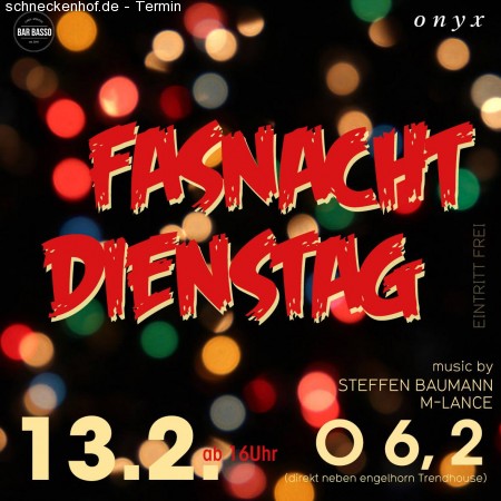 Straßenfasching am Fasnacht-Dienstag Werbeplakat