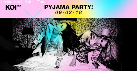 Pyjama Party Werbeplakat