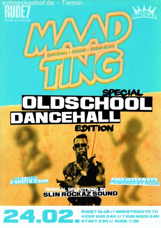 MAAD TING - Dancehall Reggae Urban Beats Werbeplakat