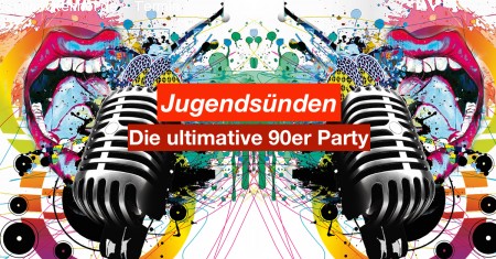 Jugendsünden - die ultimative 90er Party Werbeplakat