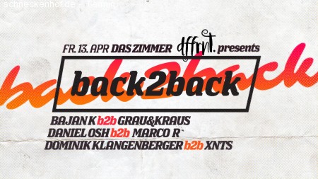 dffrnt. pres. Back2Back Werbeplakat