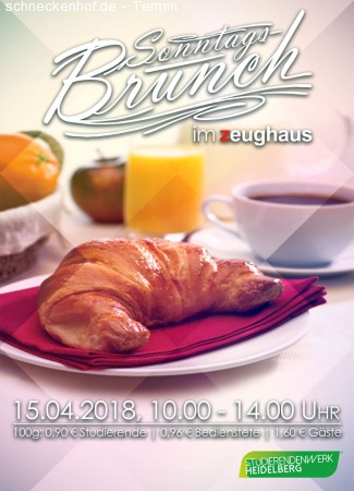 Sonntags-Brunch Werbeplakat