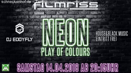 NEON-Party im Filmriss Werbeplakat