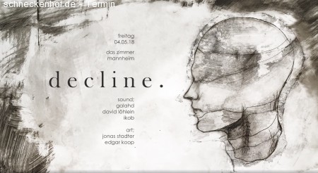 decline. Werbeplakat