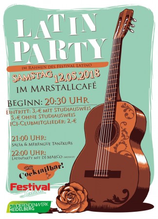 ICI-Club: Latin-Party Werbeplakat