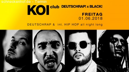 Deutschrap! x Black! Werbeplakat