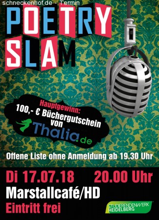 Poetry Slam Werbeplakat