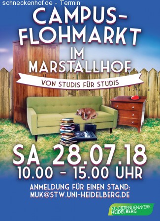 Campus-Flohmarkt Werbeplakat