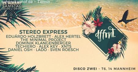 STEREO EXPRESS in der Disco ZWEI Werbeplakat