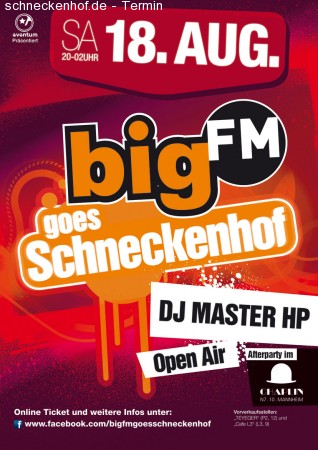 bigFM goes Schneckenhof Summer Closing Werbeplakat