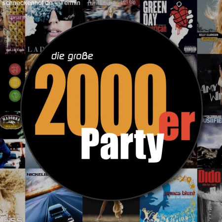 2000er Party Werbeplakat