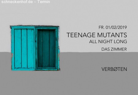 Verboten im Zimmer w/ Teenage Mutants Werbeplakat