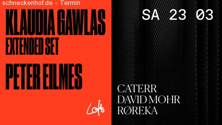 Klaudia Gawlas im Loft Club Werbeplakat