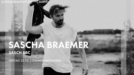 Sascha Braemer im Zimmer Werbeplakat