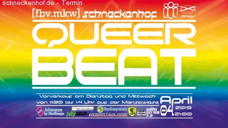 Queerbeat auf dem Schneckenhof Werbeplakat