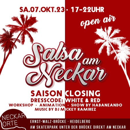 Salsa am Neckar Open Air Werbeplakat