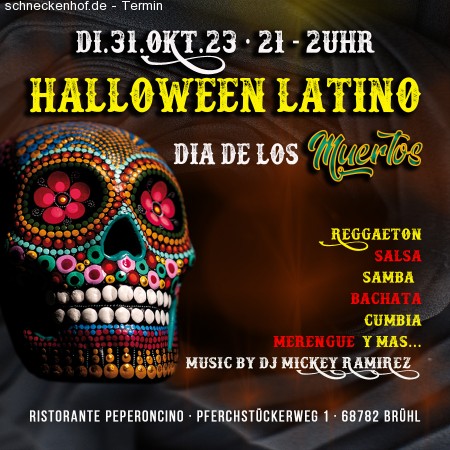 Halloween Latino Werbeplakat