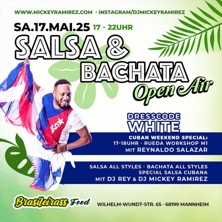Salsa & Bachata Open Air Werbeplakat