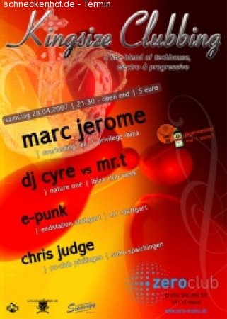 Kingsize Clubbing Werbeplakat