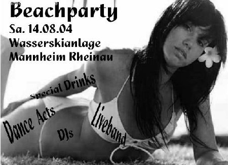 Beachparty 2004 Werbeplakat