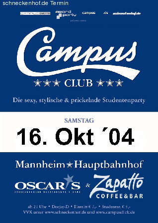 Campus Club XI - Semesterstart Werbeplakat
