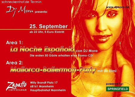 Noche Española vs Ballermann Werbeplakat