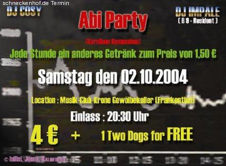Abi-Party Werbeplakat