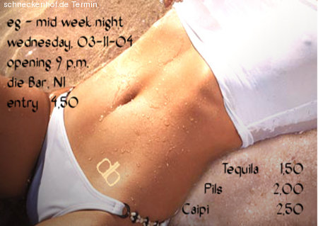 EG Mid Week Night Werbeplakat