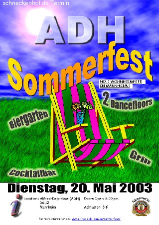 ADH-Sommerfest Werbeplakat