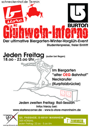 Gl&uuml;hwein Inferno Werbeplakat
