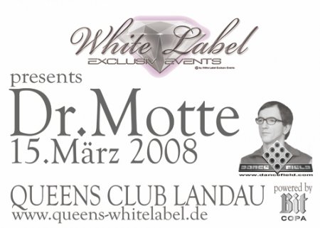 White Label pres. Dr. Motte Werbeplakat