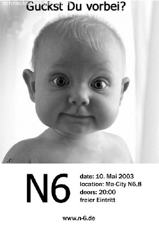 Wohnheimfete N6 Werbeplakat