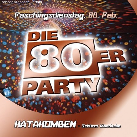 Die 80er Faschingsfete Werbeplakat