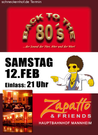 Back to the 80's Werbeplakat