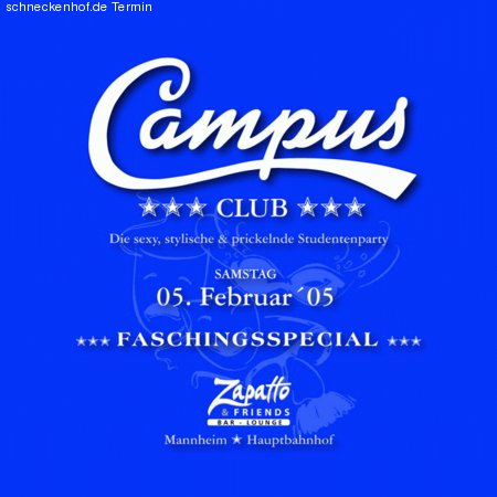 Campus Club XIV - Fasching Werbeplakat