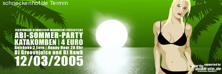 Abi-Sommer-Party Werbeplakat