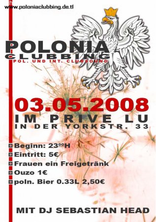 Polnische Disco Werbeplakat