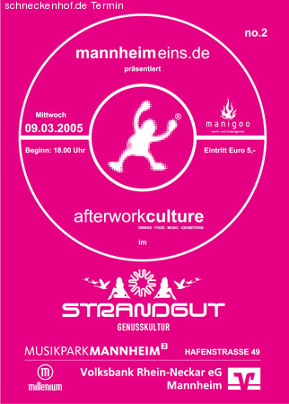 afterworkCULTURE 2 Werbeplakat