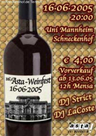 AStA Weinfest Werbeplakat