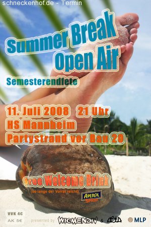 Semesterendfete HS Mannheim Werbeplakat