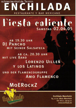 Fiesta caliente Werbeplakat