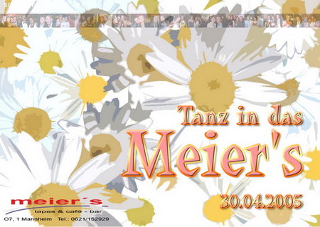 Tanz in das Meier's! Werbeplakat