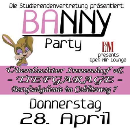 BAnny Party Werbeplakat