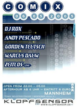 Resident DJ`s Clubnight Werbeplakat