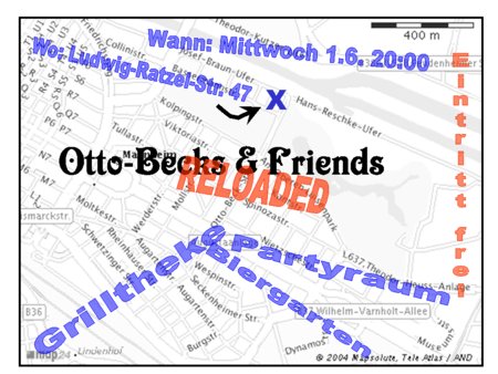 Otto-Becks&Friends Werbeplakat