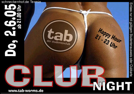 Clubnight Werbeplakat