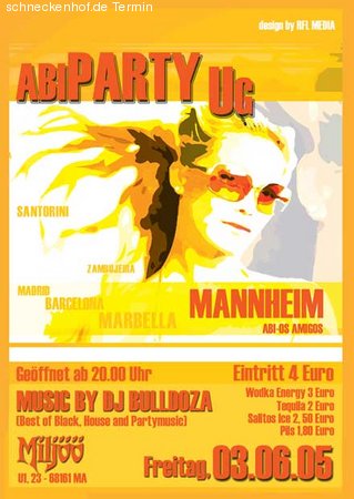 Abiparty UG Werbeplakat