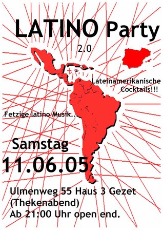 Latino Party Werbeplakat